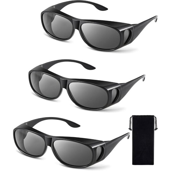 Fit Over Sunglasses Men Women Polarized Lens Driving Sport Oversize Eyeglasses